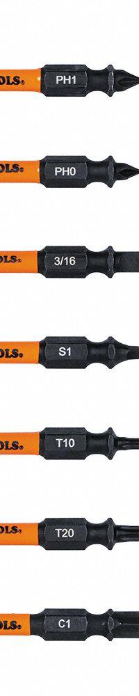 KLEIN TOOLS: Phillips/Slotted/Square/Torx Tip, 14 Tips, 9 1/2 in Overall Lg, Cushion/Molded Grip (MPN 32315HD). Key specifications — attr1205339: Phillips: #0, #1, #2, #3; attr1205303: KLEIN TOOLS.