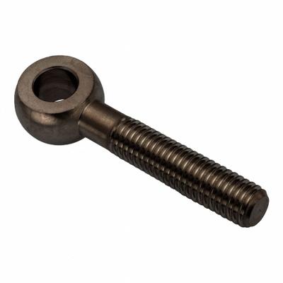 AMPG Fixed Rod End: Steel, Black Oxide, 120 mm Hole Center-to-End Lg, Right Hand - Steel Male Threaded Fixed Rod Ends