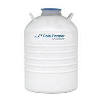 COLE-PARMER Cryogenic Dewar: 30 L Capacity, 18 1/4 in Overall Dia, 25 7/8 in Overall Ht, Aluminum (MPN 4426056). Key specifications — Brand: COLE-PARMER; Material: Aluminum; Includes: Level Rulers; Included Safety Features: Lockable.