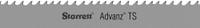 STARRETT Band Saw Blade: Carbide, Advanz(TM) TS, 15 ft, Variable Cutting Edge, 1 1/4 in Blade Wd (MPN 92517-15). Key specifications — attr1211722: 15 ft; attr1099499: 3/4.