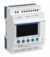 SCHNEIDER ELECTRIC Compact Smart Relay: (6) Discrete, (4) Relay, 100 to 240V AC (MPN SR2A101FU). Key specifications — Brand: SCHNEIDER; Clock Included: Clock Not Included; Number and Type of Inputs: (6) Discrete; Number and Type of Outputs: (4) Relay.