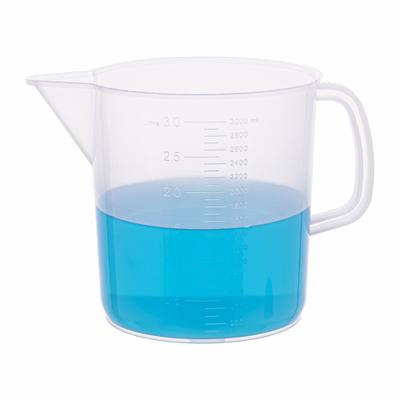 APPROVED VENDOR Beaker: Low Form with Handle, Molded Graduation, Polypropylene - Low Form Plastic Beakers With Handles