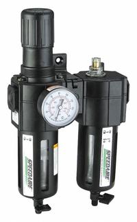 SPEEDAIRE Filter/Regulator/Lubricator: 1/2 in NPT, 192 cfm, 150 psi Max Op Pressure, 40 micron, Mist (MPN 7D731). Key specifications — attr109524: SPEEDAIRE.