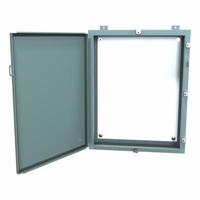 HAMMOND Electrical Enclosure: Steel, 30 in x 24 in x 6 in, NEMA 12/13/3R/4, w/Panel - Steel Washdown Enclosures