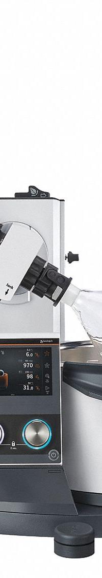 HEIDOLPH Rotary Evaporator: Manual, 5 L, 10 RPM to 280 RPM, 1,300 W Heating Capacity (MPN 036041021). Key specifications — Brand: HEIDOLPH; Height Adjustment Method: Manual; Included Glassware Series and Type: G3 Vertical Condenser; Vacuum Controller: Yes; Vapor Temperature Sensor: No; Features: Direct Access to Two Favorites on the Start Screen.