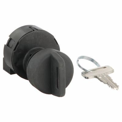Honeywell Key Switch: 4 Position, 22 mm Panel Mounting Size - Panel-Mounted Key Switches with Contacts