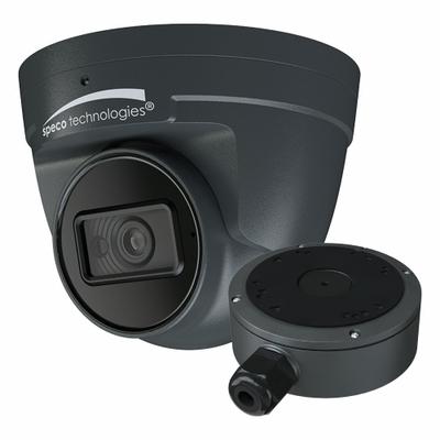 SPECO TECHNOLOGIES Camera: Turret, Fixed, 2.8 mm Max Focal Lg, 4MP, RJ45 - Varifocal Network IP Video Cameras