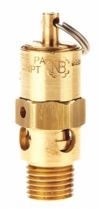 CONRADER Safety Valve: Hard Seat, 1/4 in (M)NPT Inlet (In.), 1/4 in (F)NPT Outlet (In.), Brass (MPN SRH250-1/4-CE-200). Key specifications — attr291993: Hard Seat; attr291998: Brass; attr292007: Stainless Steel; attr292009: Brass; attr294753: CONRADER.