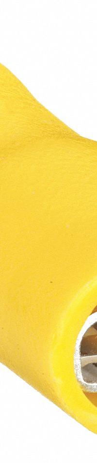 GRAINGER Wire Disconnect: Female Socket, Yellow, Vinyl, Full Coverage, 12 AWG – 10 AWG Wire Size (MPN 24C886). Key specifications — Brand: GRAINGER; Manufacturer Part Number: 24C886.