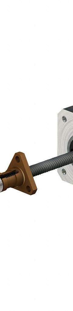 PBC LINEAR Precision Lead Screw: Lead Screw Assembly, Anti-Backlash, PTFE, Stainless Steel, 300, B (MPN LSR1001T-0300-TCF-140-NNN-N). Key specifications — Motor IP Rating: IP40; Motor Length: 36.0 mm; Nut Shape: Triangle; Nut Type: Anti-Backlash; Phase: 2; Rated Current: 1.5 A; Steps per Revolution: 200; Brand: PBC LINEAR.