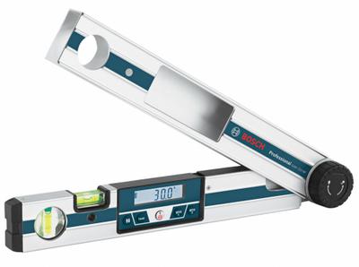 BOSCH Digital Angle Finder: 0°to 220°, Included, 2 Level, 17 5/8 in x 2 in, LCD - Digital Protractors