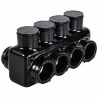 POLARIS Multitap Connector: 4 Port, Double-Sided Entry, 250 kcmil – 750 kcmil Wire Size, Black (MPN IPLD750-4B). Key specifications — Body Material: Aluminum; Brand: POLARIS.