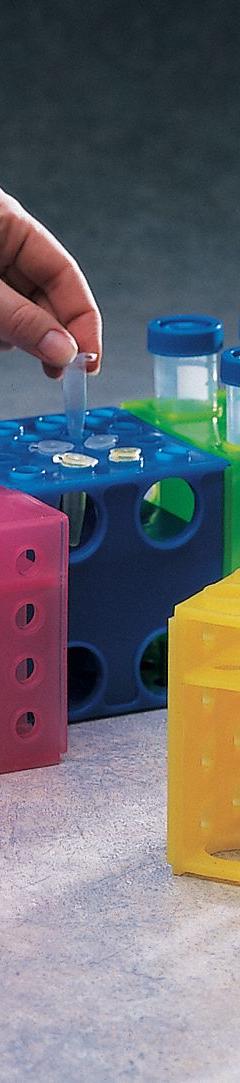 Tube Rack: 4 1/2 in Overall Wd, 4 1/2 in Overall Ht, 4 1/2 in Overall Lg, Polypropylene, Multicolor (MPN HS29050A/HEA29050A). Key specifications — Material: Polypropylene; Mounting Location: Benchtop; Color: Multicolor; Product Type: Test Tube Rack; Total Holding Capacity: (12) 3 to 7 mL Tubes; Brand: HEATHROW SCIENTIFIC.