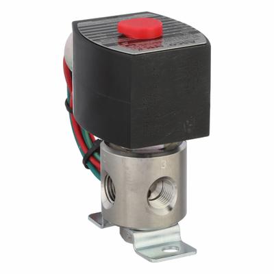 REDHAT Solenoid Valve: 3-Way, Normally Closed, 1/4 in Pipe Size, 110V AC/120V AC - 3-Way/2-Position, Normally Closed Solenoid Valves