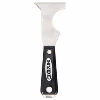 HYDE Painters Tool: Stainless Steel, 2 1/2 in Blade Wd, 3 1/2 in Blade Lg, Hdl. Mat. Plastic (MPN 01870). Key specifications — attr1004951: HYDE; attr1013460: Plastic.