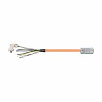 READYCABLE Servo Cable: Basic Cable, 70 ft Lg, For Allen-Bradley, Similar To 2090-CSBM1DE-10AF, PUR (MPN MAT9851723-70). Key specifications — Cable Jacket Color: Orange; Conductor Configuration: (4xAWG10 (6.0))+(2xAWG17 (1.0))+(1PRxAWG22(0.34)); Brand: READYCABLE; Cable Jacket Material: PUR.