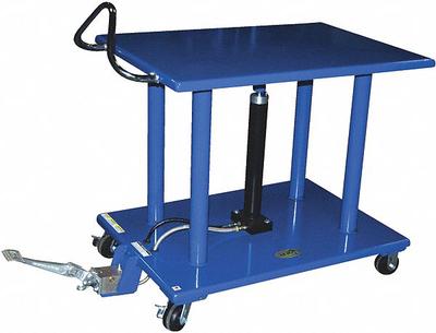 APPROVED VENDOR Lift Table: Not Powered, 4,000 lb Load Capacity, 36 in L x 30 in W, Steel - Manual Post-Lift Tables