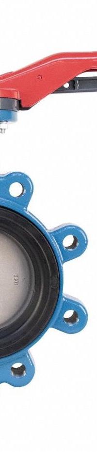 GHIBSON Butterfly Valve: 4 in Pipe Size, Concentric, 250 psi Max. Pressure (CWP), Lug, 8 Bolt Holes (MPN 531S-4). Key specifications — Brand: GHIBSON; Handle Type: Lever; Disc Material: Stainless Steel.