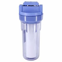 CULLIGAN Water Filtration System: 5 micron, 4 gpm, 3/4 in, NPT, 13 1/4 in Overall Ht (MPN HF-360B). Key specifications — Reduces: Rust; Filter Media: Polypropylene; Brand: CULLIGAN; Color: Clear; Connection Type: NPT.