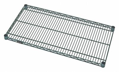 QUANTUM Wire Shelf: 72 in x 14 in, 1 Shelves, Quick-Adjust, 800 lb Load Capacity - Antimicrobial Wire Shelves for Wet & Dry Use