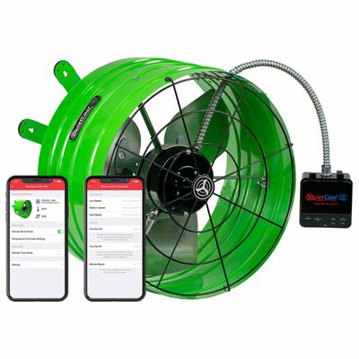 QUIETCOOL Attic Exhaust Fan: Gable Mount, Electric Motor, Max. 4,000 sq ft Attic - Gable-Mount Attic Exhaust Fans