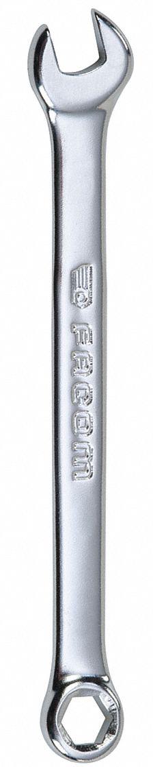 FACOM Combination Wrench: Alloy Steel, Satin, 5 mm Head Size, 3 1/8 in Overall Lg - SAE 6-Point Combination Wrenches