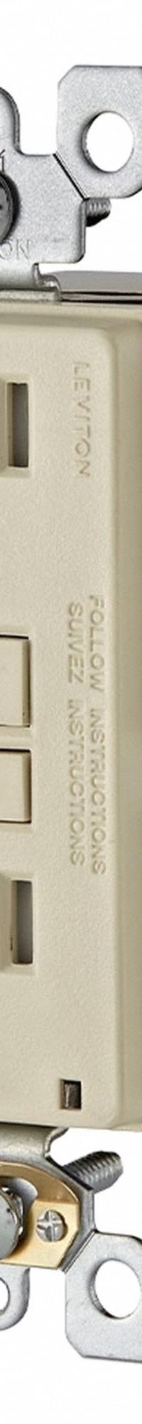 LEVITON Receptacle: Decorator Duplex, 5-15, Light Almond, 125V AC, 15 A, 2 Pole / 3 Wire (MPN AFTR1-T)