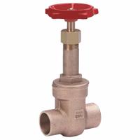 MILWAUKEE VALVE Gate Valve: 2 1/2 in, Bronze, Rising, Sweat x Sweat, 200 psi Max. Pressure (CWP) (MPN 149 2-1/2"). Key specifications — Wedge Material: Bronze; Brand: MILWAUKEE VALVE; Bonnet Material: Bronze.
