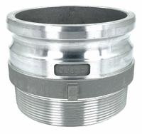 Cam and Groove Adapter: 5 in Coupling Size, 5 in Hose Fitting Size, 5"-8 Thread Size, MNPT (MPN PLE39). Key specifications — Thread Size: 5"-8; Fitting Type: MNPT; Brand: APPROVED VENDOR.