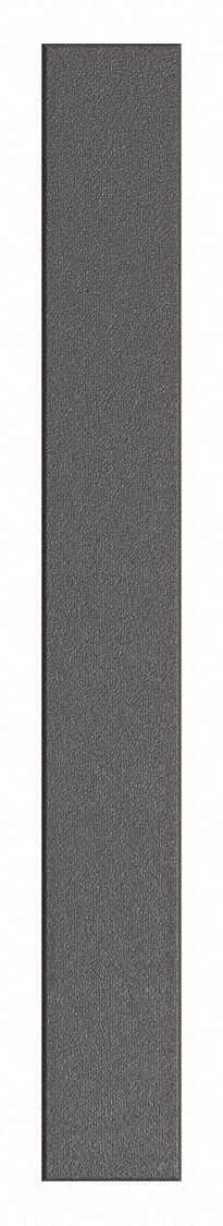 ASI GLOBAL PARTITIONS Partition Column: Plastic Polymer, Pebble, Black, 82 in Ht, 10 in Wd - Pilasters for Bathroom Partitions