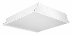 COLUMBIA LIGHTING Recessed Troffer: 2 ft Lg, 2 ft Wd, 4,051 lm, 4000K, 33 W, 120 to 277V AC (MPN LJT22-40HLG-FSA12-EDU). Key specifications — attr1261884: 120 to 277V AC; attr1261878: COLUMBIA LIGHTING; attr1261883: U-Bend T8; attr1261870: 4000K; attr1261880: Yes.