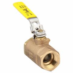 APOLLO Manual Two-Way Ball Valve: 1 in, Bronze, Straight, FNPT x FNPT, 600 psi Max. Pressure (CWP) (MPN 7010527). Key specifications — Brand: APOLLO; Handle: Locking Lever.