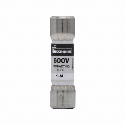 BUSSMANN Fuse: KLM Series, Midget, Fast-Acting, 250 mA, 600 V AC, 600 V DC - Fast-Acting Cylindrical Fuses