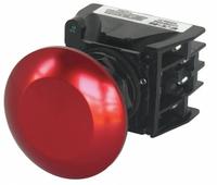 EATON Hazardous Location Push Button: 30 mm, Metallic, Mushroom Head Profile, 1NO/1NC (MPN E34EX712R). Key specifications — Manufacturer Part Number: E34EX712R; Product Type: Push Button Operators; Series: E34; Brand: EATON; AC Contact Rating: 10 A @ 600 V; Action: Momentary; DC Contact Rating: 2.5 A @ 250 V; Operator Illumination: Non-Illuminated.