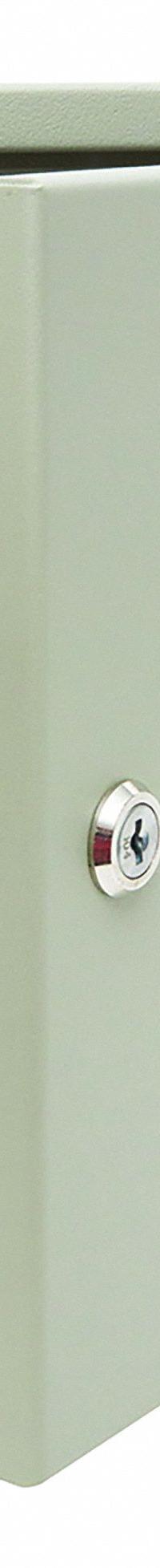 Key Control Cabinet: 30 Key Capacity, Single Key Lock, Steel, Beige, 12 in Ht, 8 1/8 in Wd (MPN 1801). Key specifications — Brand: KIDDE; Finish: Enamel; Includes Key Tags: Includes Key Tags; Includes Mounting Hardware: No Mounting Hardware Included; Color: Beige; Mounting Location: Wall; Material: Steel.