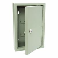 Key Control Cabinet: 30 Key Capacity, Single Key Lock, Steel, Beige, 12 in Ht, 8 1/8 in Wd (MPN 1801). Key specifications — Brand: KIDDE; Finish: Enamel; Includes Key Tags: Includes Key Tags; Includes Mounting Hardware: No Mounting Hardware Included; Color: Beige; Mounting Location: Wall; Material: Steel.