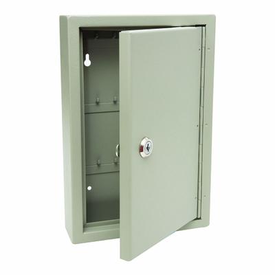 KIDDE Key Control Cabinet: 30 Key Capacity, Single Key Lock, Steel, Beige, 12 in Ht - Key Cabinets with Key Lock