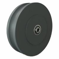HAMILTON Track Wheel: 8 in Wheel Dia., 2 in Wheel Wd, 2,200 lb Load Capacity, 1/2 in For Axle Size (MPN W-820-125-NYUB-1/2). Key specifications — attr1099880: Yes; attr1099886: Gray; attr1099891: HAMILTON.