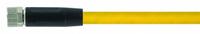 Cordset: M8 Female Straight X Bare Wire, 3 Pins, Yellow, PUR, 15 m Cable Lg, 24 AWG Wire Size (MPN 7000-08041-0301500). Key specifications — Cable Jacket Color: Yellow; End 1 Mounting Orientation: Straight; End 1 Gender: Female; End 1 Connection Type: M8; Cable Jacket Material: PUR; Brand: MURRELEKTRONIK; IP Rating: IP65; End 2 Connection Type: Bare Wire.