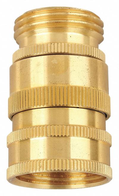SANI-LAV Quick Connect Hose Adapter: Brass, Brass, 1 7/8 in Overall Lg - Faucet Sprayer Hose Adapters