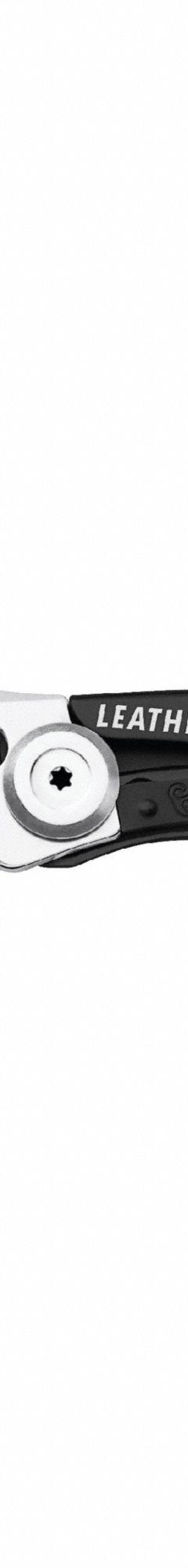 LEATHERMAN Knife: 2 1/2 in Blade Lg, 3 1/2 in Closed Lg, 5 3/4 in Overall Lg, Aluminum, Drop Point (MPN 832381). Key specifications — attr307539: Drop Point; attr307537: Aluminum; attr307538: Yes; attr324882: LEATHERMAN.