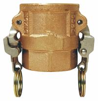 Cam and Groove Coupling: 4 in Coupling Size, 4 in Hose Fitting Size, 4 in -8 Thread Size, Nitrile (MPN BD400EZ). Key specifications — Gasket Material: Nitrile; Thread Size: 4 in -8; Brand: DIXON VALVE & COUPLING.