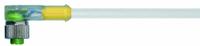 Cordset: M12 Female Right Angle X Bare Wire, 4 Pins, Gray, PUR, 10 m Cable Lg, 4 A Max Current (A) (MPN 7000-12421-2341000). Key specifications — Cable Jacket Color: Gray; End 1 Gender: Female; End 1 Mounting Orientation: Right Angle; End 2 Connection Type: Bare Wire; IP Rating: IP66K; Brand: MURRELEKTRONIK; Wire Size: 22 AWG; Cable Jacket Material: PUR.