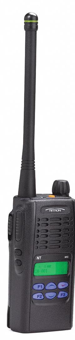 RITRON Handheld Two Way Radio: NT Series, MURS, Analog, 2 W, 7 Channels, Alphanumeric, 13 hr, Li-Ion (MPN NT-152M). Key specifications — FCC License Required: No.