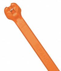 PANDUIT Cable Tie: 14 1/2 in Nominal Lg, 4 in Nominal Max. Bundle Dia., 0.48 in Wd, Orange, 250 PK (MPN PLT4H-TL3). Key specifications — Brand: PANDUIT; Outdoor Use: No; Color: Orange.