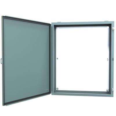 HAMMOND Electrical Enclosure: Steel, 36 in x 30 in x 6 in, NEMA 12/13, w/Panel - Steel Dust-Tight Enclosures