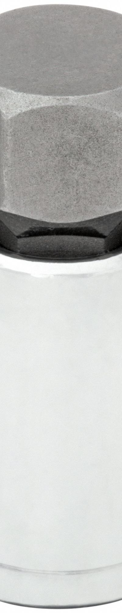 WESTWARD Socket Bit: 1/2 in Drive Size, Hex Tip, 7/16 in Tip Size, 2 1/4 in Overall Lg - Hex Bit Sockets