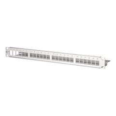 METZ CONNECT Patch Panel: Rack, Stainless Steel, 24 Ports, Unequipped (MPN 130A21-00-E). Key specifications — Housing Material: Stainless Steel; Includes Connector: Unequipped; Mounting Type: Rack; Product Type: Module Frame; Connection Type: OpDAT Module LC-Duplex OM2.