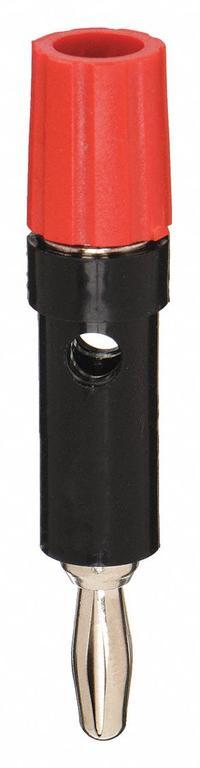 Binding Post: 1 1/2 in Lg, Brass, Polycarbonate, 2,500 V Max Volt, 15 A Max Current, Red (MPN 2894-2). Key specifications — Contact Material: Brass; Body Material: Brass; Brand: POMONA; Color: Red.