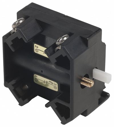 SCHNEIDER Contact Block: 30 mm Panel Mounting Size, 2NO, Momentary/Power Reed - Contact Blocks